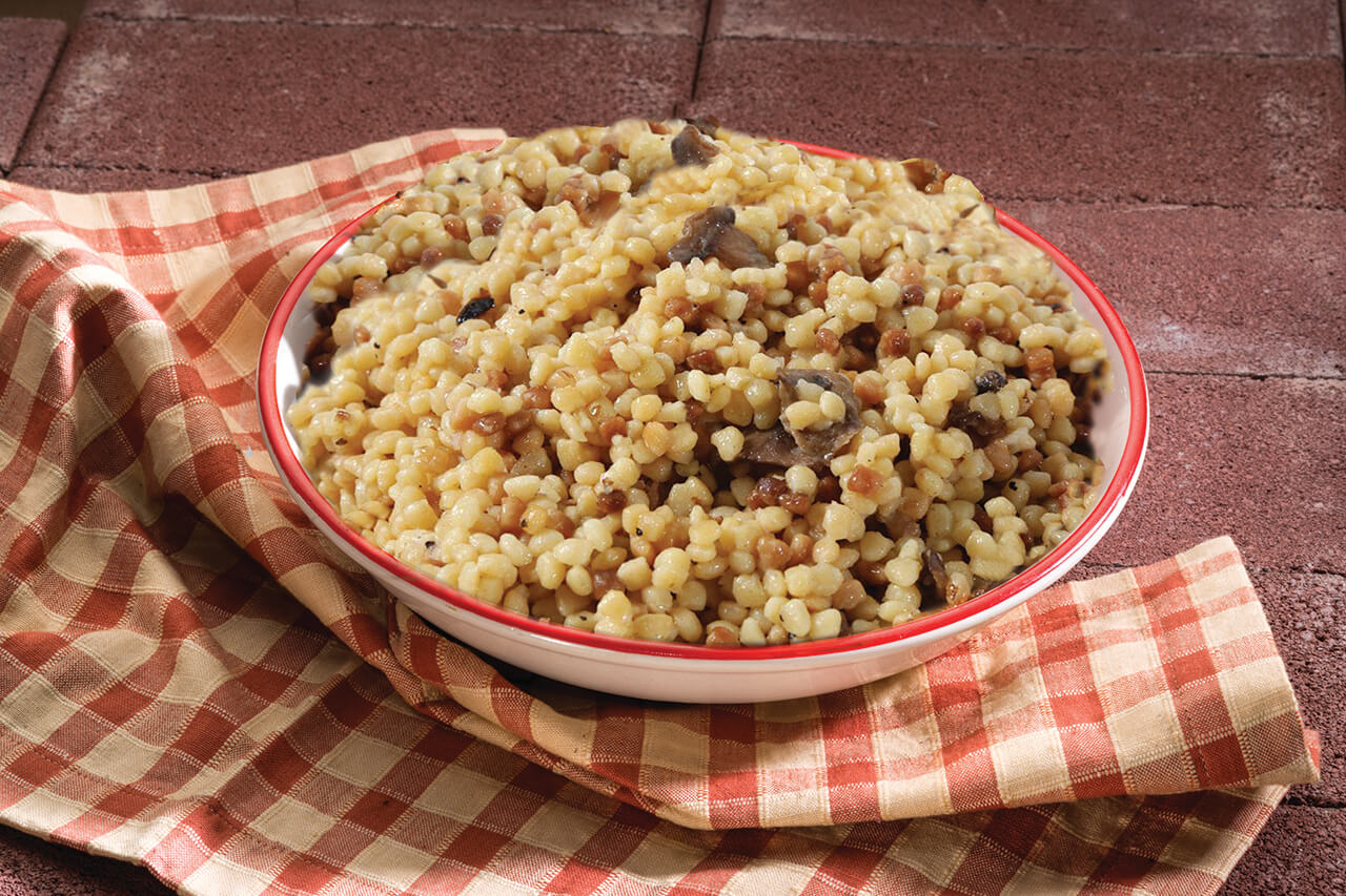 Mushroom Egg Barley Pasta