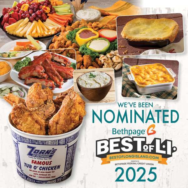 Nominated for SIX 2025 Best of Long Island Food Awards